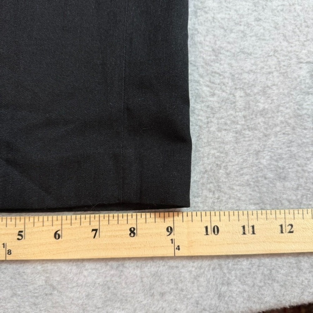 Perry Ellis Mens 36x32 Black Flat Front Dress Pants Slacks 49MB9016 - Picture 9 of 11
